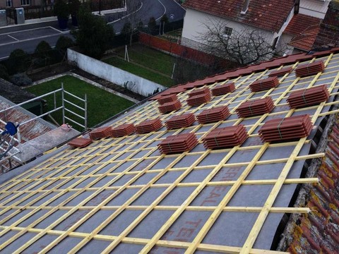 Rénovation complète toiture Les Mureaux